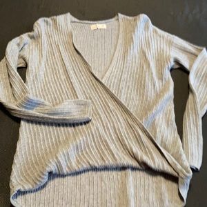 Hollister grey sweater cardigan